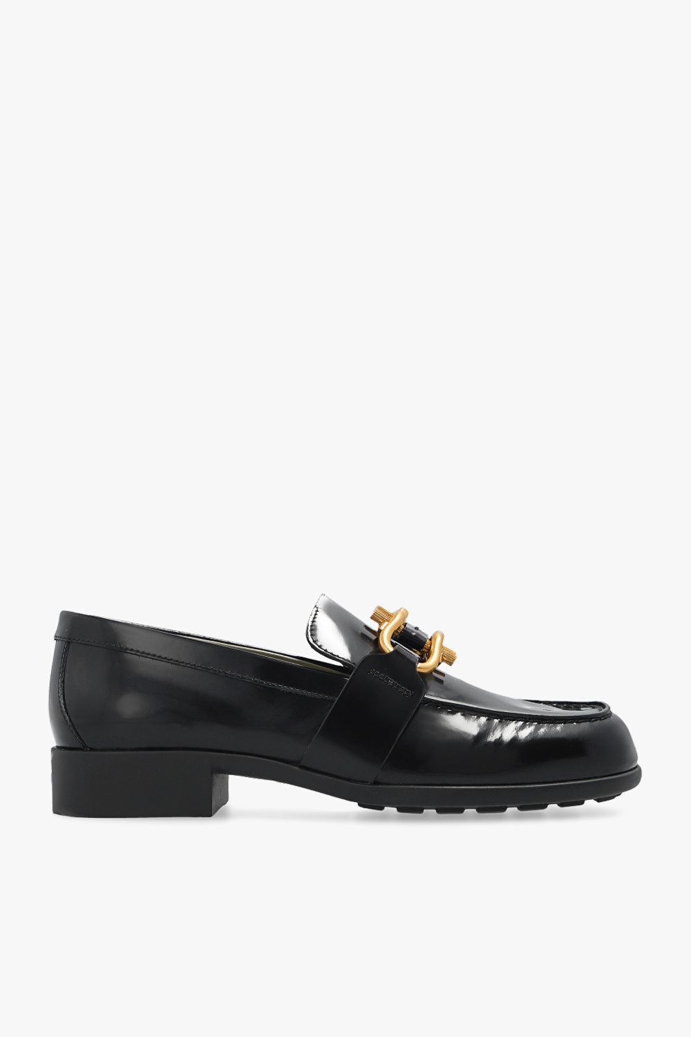 【関税込み】Bottega Veneta ブラック Monsieur ローファー BOTTEGA VENETA | 'Monsieur' Buckle Appliqué Patent Leather